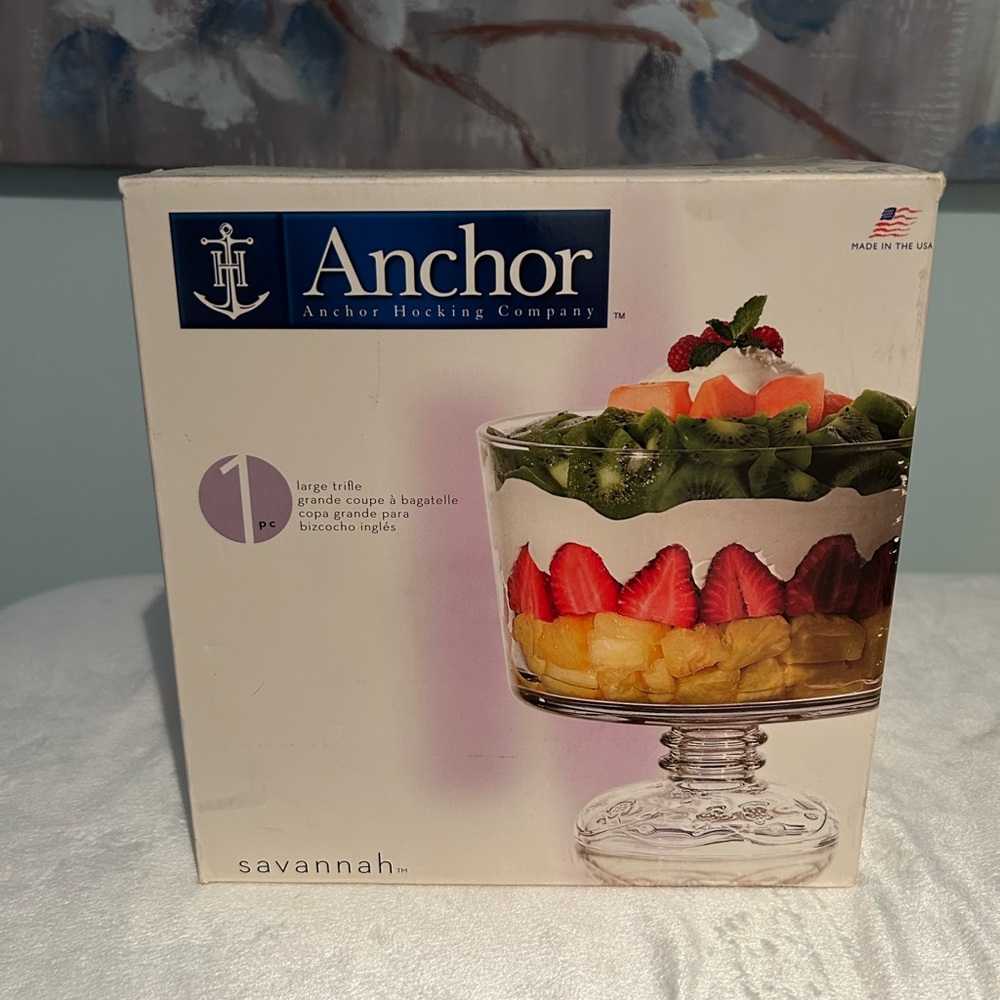 Anchor Hocking Company Savannah Large Trifle